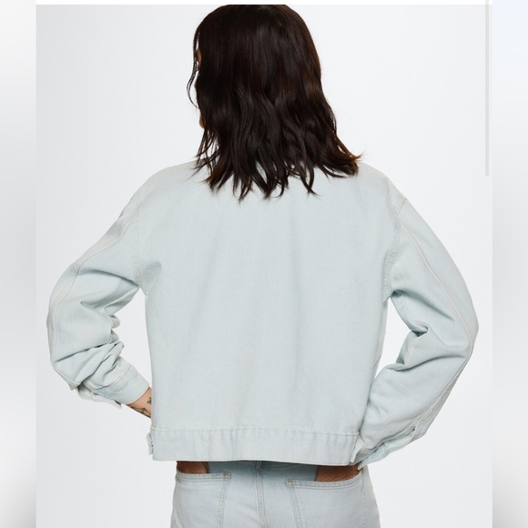 Mango Soft Blue Jean Jacket - Picture 4 of 6